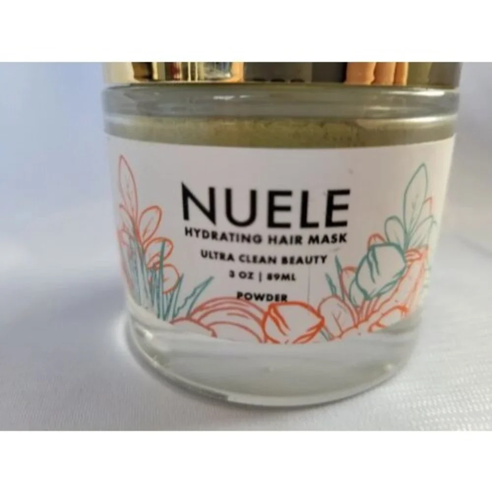 Nuele Hydrating Hair Mask Ultra Clean Beauty Regimen Powder 3oz Jar New Organic - Picture 2 of 5